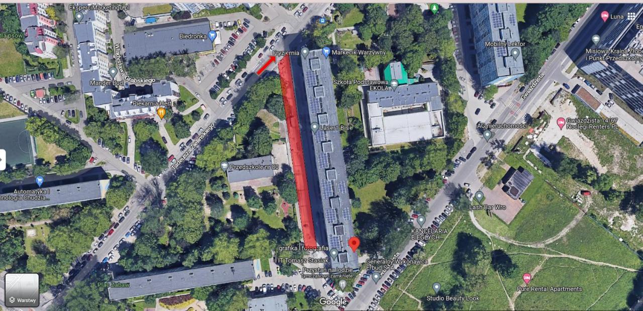 Zielińskiego Apartment ~ Self Check-In 24 ~ Parking&Lift Wrocław Zewnętrze zdjęcie